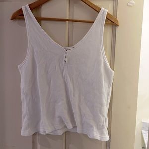 white tank top adjustable buttons, old navy